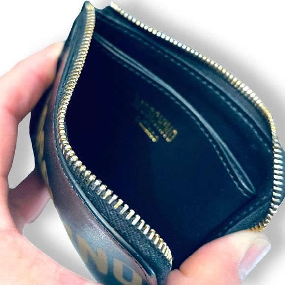 Moschino Logo Print half zip wallet - Picture 8 of 11